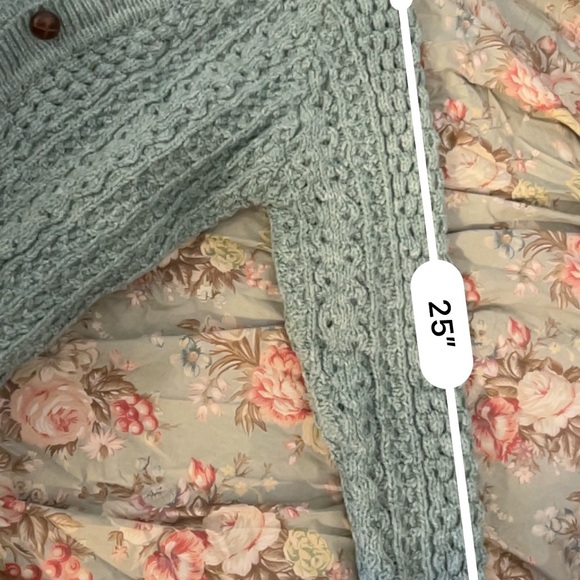 Vintage GAP Of DUNLOE INDUSTRIES/Pure Wool Handloomed Sweater green chunky - Picture 4 of 14